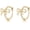 B-Yellow, variant on 925 Sterling Silver Bow Earrings, suitable for women and teenagers, bow earrings, hug-style earrings.