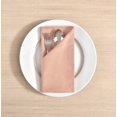 thumbnail image 3 of Fingercraft Cloth Napkin, Solid Color Cotton Linen Blend Table Napkins, Soft and Absorbent Fabric, Set of 12, Blush Pink, 3 of 7