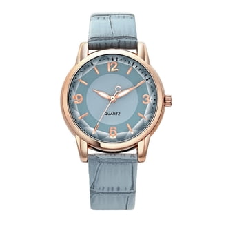 Women\'s Casual Leather Watch Water Resistant Elegant Minimalist Timepiece Amazon.com: TIME100 Women main image 2