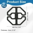 thumbnail image 2 of 8Pack Recliner Cover Non-Slip Buckle, 66.7 x 66.5mm Adjustable Sofa Cushion Buckle for Sofa Couch Car Seat Cushion Covers, Octagon, Black, 2 of 6