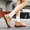 Brown, variant on Women's Slip On Breathable Walking Shoes, Low Cut Soft Sole Waterproof Short Rain Boots Design with Cushion Comfort, Sneakers for Daily Leisure Gift