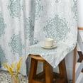 thumbnail image 4 of Home Soft Things Printed Microfiber Curtain - Chelsea 2 Piece Set - Blue - 60" x 84", 4 of 6