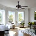 thumbnail image 6 of PHORUS 52in Ceiling Fan with Lights Modern Fan Light with Remote Dimmable LED Black for Bedroom Living Room, 6 of 12