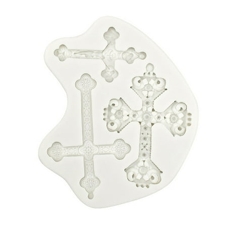

ZPAQI Creative Halloween Cross Shape Fondant Cake Silicone Mold Pastry Chocolate Mold