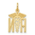 thumbnail image 5 of Auriga Fine Jewelry 14K Yellow Gold Nurse Charm Pendant for Women (L-20 mm,W-12 mm), 5 of 6