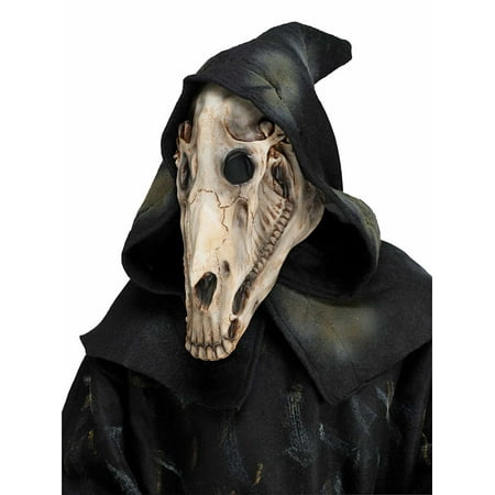 Horse Skull Mask With Shroud