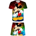 thumbnail image 1 of Ropa de Mickey para niños, traje para niños, camiseta de manga corta, pantalón corto, chándal, verano 2023, ropa deportiva de Disney para niñas, disfraces, Outfits10T Gao Jinjia LED, 1 of 2