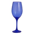 thumbnail image 1 of Juego De 6 Copas De Vino Borgonovo Vidrio Pintado Azul, 1 of 2