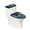Dark-toned Butterfly Flower Style, variant on HELLHERO Pack of 2 Toilet Dust Cover Set for Modern Bathrooms Pickle Can and Slice Pattern Soft Toilet Top Cover Set Elastic Edge
