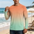 thumbnail image 5 of Long Sleeve Shirt Men Beach Summer Athletic Quick Dry Sun Protection Fishing Outdoor Hiking UPF 50 Running T-Shirt, L, 5 of 6