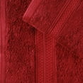 thumbnail image 3 of Superior 2 Piece Bath and 6 Piece Hand Towel Set, Rayon From Bamboo and Cotton, Crimson, 3 of 7