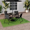 thumbnail image 3 of Mainstays 6 ft. x 8 ft. Green Turf Outdoor Rug, Zen Grass, 3 of 11