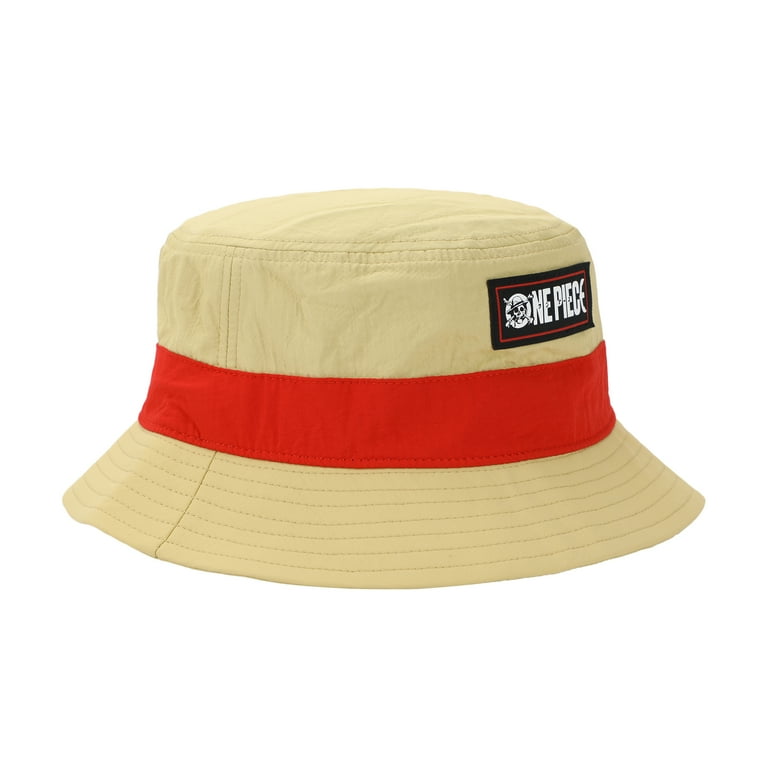 One Piece Live Action Straw Hat Pirate Adult Tan Bucket Hat