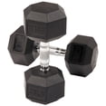 thumbnail image 5 of BalanceFromÂ&nbsp;Rubber Encased Hex Dumbbells, 35 lbs Pair, 5 of 6