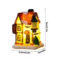 thumbnail image 3 of EASTIN Village de Noël LED Éclairé Maisons de Village de Noël avec des Figurines Collection de Village de Noël Décor de Pièce Intérieure - Bâtiments à Collectionner, 3 of 14