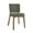 Green, variant on Dycanpo Wooden Dining Chairs Set of 4, Wide Back Kitchen Side Chairs for Modern Farmhouse Dining Room, Linen Upholstered and Dark Brown Legs