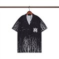 thumbnail image 1 of Q209 # Camiseta Casual Para Hombre Y Mujer Camisa Estampada Con Logotipo De Carta De Manga Corta, 1 of 3