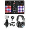 Hercules P32 DJ USB MIDI Mixing DJ Controller Interface w/32-Pads+Headphones+Mic