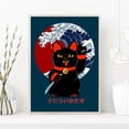 thumbnail image 5 of Póster retro japonés Ukiyoe, ola de Kanagawa, cartel de piratas de One Piece, Koi Cat Samurai, pintura en lienzo, impresiones artísticas, decoración de pared para el hogar, 5 of 5