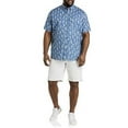 thumbnail image 3 of Easy-Care Pineapple Print Sport Shirt Blue 5XLT, 3 of 5