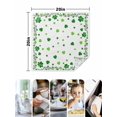 thumbnail image 5 of Cloth Napkins Set of 4 - 20x20 Inches, Shamrocks, Washable Reusable Table Napkins, Saint Patricks Day Green Clover Green White Soft & Absortbent Dining Napkin for Party Wedding Hotel Restaurant, 5 of 8