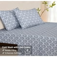 thumbnail image 3 of RUVANTI Flannel Sheets Twin Size - 100% Cotton Brushed Flannel Bed Sheet Sets - Deep Pockets 16 Inches (fits up to 18") - All Seasons Breathable & Super Soft - Warm & Cozy - 3 Pcs - Damask, 3 of 8