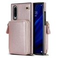 thumbnail image 1 of Funda tipo cartera para Huawei P30 con tarjetero y correa para el hombro para mujer, 1 of 5