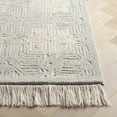 thumbnail image 3 of SAFAVIEH Ikat Iola Geometric Area Rug, Ivory/Light Blue, 6' x 6' Square, 3 of 9