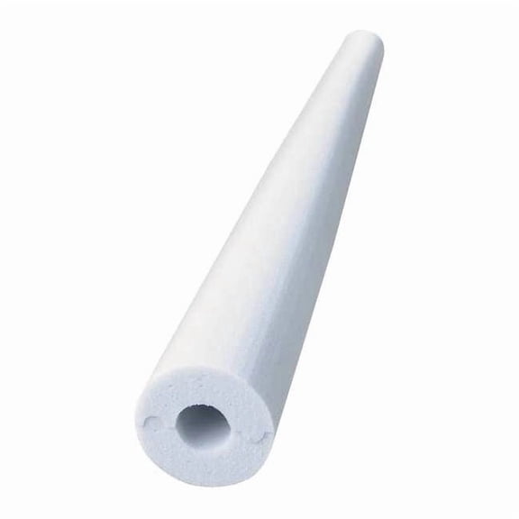 Pipe Insulation, 1-1/8" OD, 4 ft. L, Melamine Foam, 1 in Wall