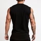 thumbnail image 4 of Camisetas deportivas sin mangas de algodón para hombre, camisetas sin mangas para correr, camiseta sin mangas, color negro, 4 of 6