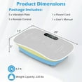 thumbnail image 2 of Goplus Vibration Plate Exercise Machine with 10 Speed Intensities Remote for Home FitnessGreen+Blue, 2 of 10