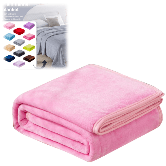 Super Soft Warm Solid Warm Micro Plush Fleece Blanket Throw Rug Sofa Bedding, Fleece Blanket Lightweight Throw Blankets for Sofa