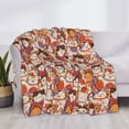 thumbnail image 3 of Fuzoiu Maneki-Neko Cats Print Flannel Blanket,Throw Blanket,Flannel Home Decor,Fleece Bed Blankets,Cozy Soft Blanket for Bed, Sofa, Camping, and Travel-40"x30", 3 of 6
