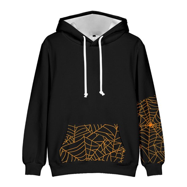 Hombres Casual Moda Cuello Redondo Sudadera Halloween 3D Print Pullover Manga Larga Tops Pompotops oipoqjl38830