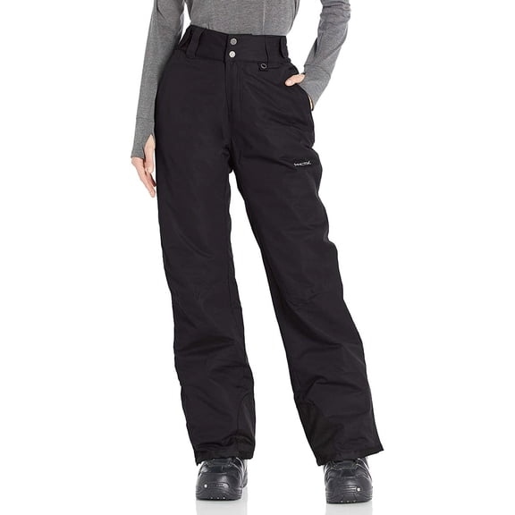 Arctix Women's Insulated Snow Pants, Water Resistant Snow Pants for Skiing & Snowboarding (Black, Small)