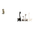 thumbnail image 1 of Figura de caballero nórdico y jirafa de cerámica, escultura abstracta moderna, adorno para escritorio, armario, oficina, mesa, centro de mesa, entrada, 1 of 8