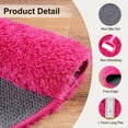 thumbnail image 5 of Socofuz 7ft Round Super Fluffy Rug, Round Hot Pink Carpet for Bedroom, Living Room, and Modern Interior Decor, 5 of 7