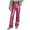 Hot Pink, variant on Women Faux Leather Pants Straight Leg Casual with Pockets Skinny Fashion Streetwear Trousers Hot Pink XL