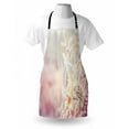 thumbnail image 3 of Winter Apron Snow Branches Tree Leaves Snowflakes Holiday Christmas Theme November Nature, Unisex Kitchen Bib Apron with Adjustable Neck for Cooking Baking Gardening, Orange Pink White, by Ambesonne, 3 of 3