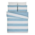 thumbnail image 6 of Urban Playground Kids and Teens Lavelle Blue Stripe 3-Piece Comforter Set, Full/Queen, 6 of 6