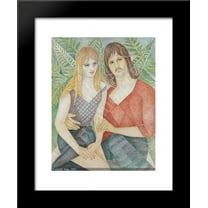 Portrait of David Hodge and girlfriend 20x24 Framed Art Print by Marevna, Marie Vorobieff