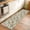 Light Green Light Pink, variant on 2x3 Door Mat Rug, White Pink Flower Non-Skid Rubber Backing Large Rectangle Rugs - Living Room Bedroom Home Office, Shabby Chic Spring Vintage Leaf Green Indoor Floor Mat Carpets Washable Rug