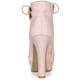 thumbnail image 3 of Botines con plataforma y tacones de bloque con correa con cordones para mujer Rosa 41, 3 of 5