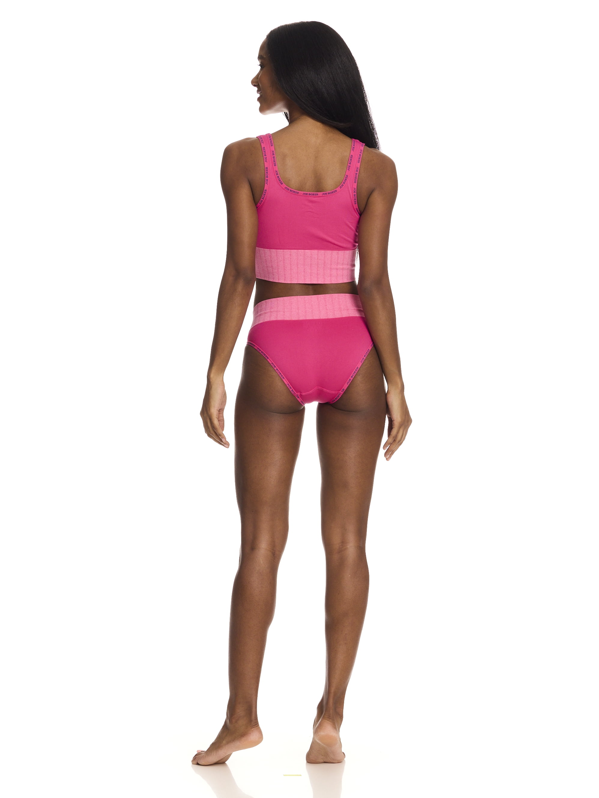 Joe Boxer Women's Seamless Microfiber Bikini Panties, 3-Pack, Sizes S-XL