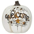 thumbnail image 2 of Mark Feldstein & Associates Figurine de Collection Halloween en Résine Citrouille Blanche 7 x 7, 2 of 4