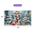 thumbnail image 5 of Merry Christmas Shetland Sheepdog Enjoys Woofmas Winter Xmas Holiday Doormat Sheltie Dog Lover Gifts Indoor Outdoor Welcome Mat - 02022, 5 of 5