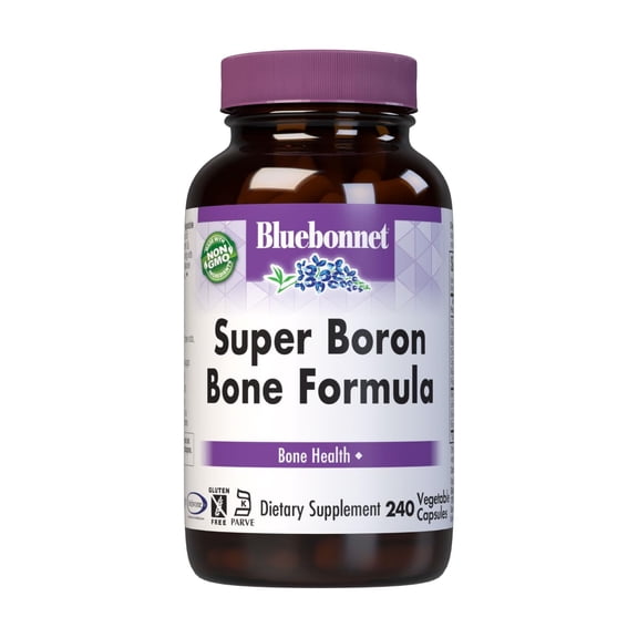 Bluebonnet Nutrition Super Boron Bone Formula Vegetarian Capsules, 240 Count