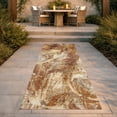 thumbnail image 3 of Addison Rugs Chantille Indoor/Outdoor Transitional Floral Paprika Machine Washable Runner Rug, 2'3" x 7'6", 3 of 8