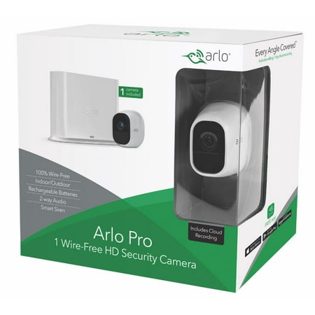 Arlo Pro 720P HD Security Camera System VMS4130 - 1 Wire-Free Rechargeable Battery Camera with Two-Way Audio, Indoor/Outdoor, Night Vision, Motion