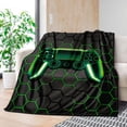 thumbnail image 3 of LHSHID Bedding Gaming Throw Blanket Super Soft Fleece Gamer Gift for Couch Sofa for for Kids Boys Teens Video Game 50x60in, 3 of 5